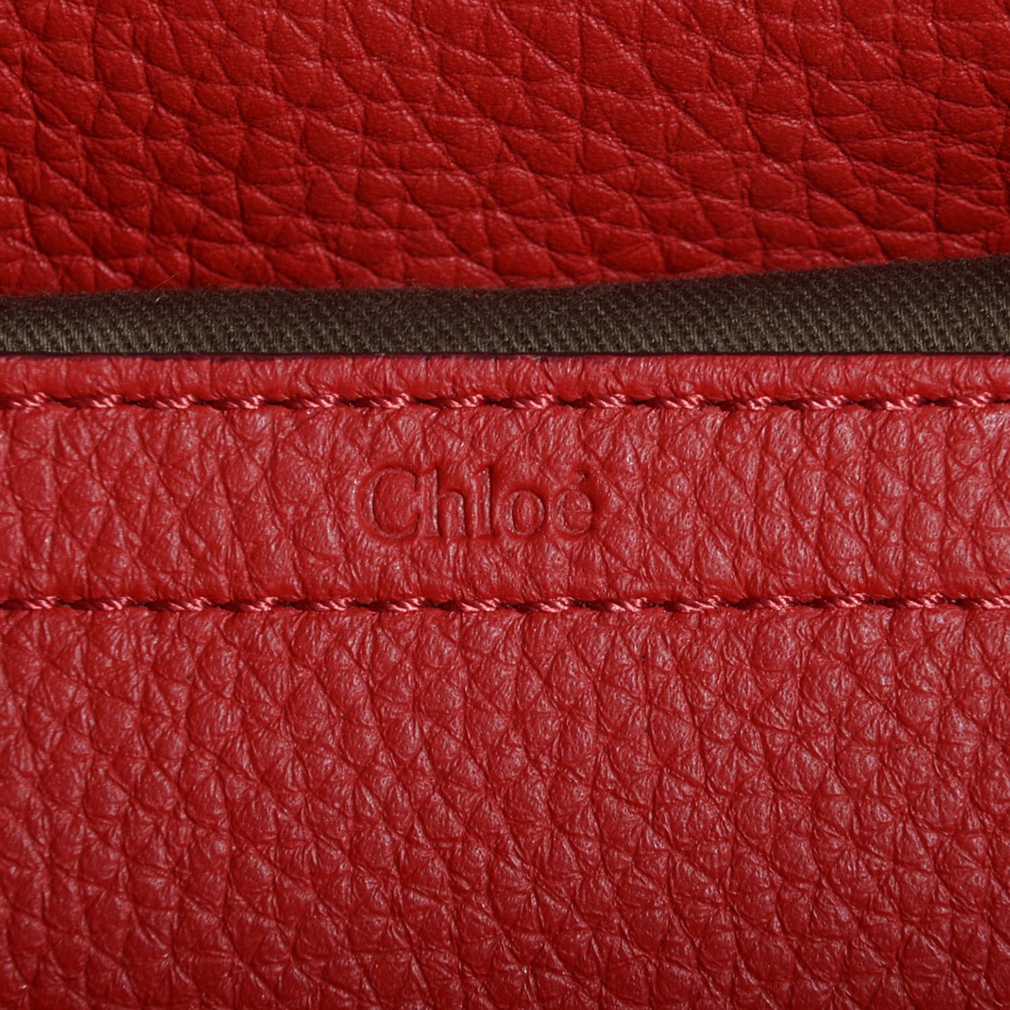 Grained Calfskin Medium Marcie Saddle Bag Paprika Red