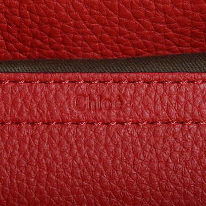 Chloe Grained Calfskin Medium Marcie Saddle Bag Paprika Red 6 of 10