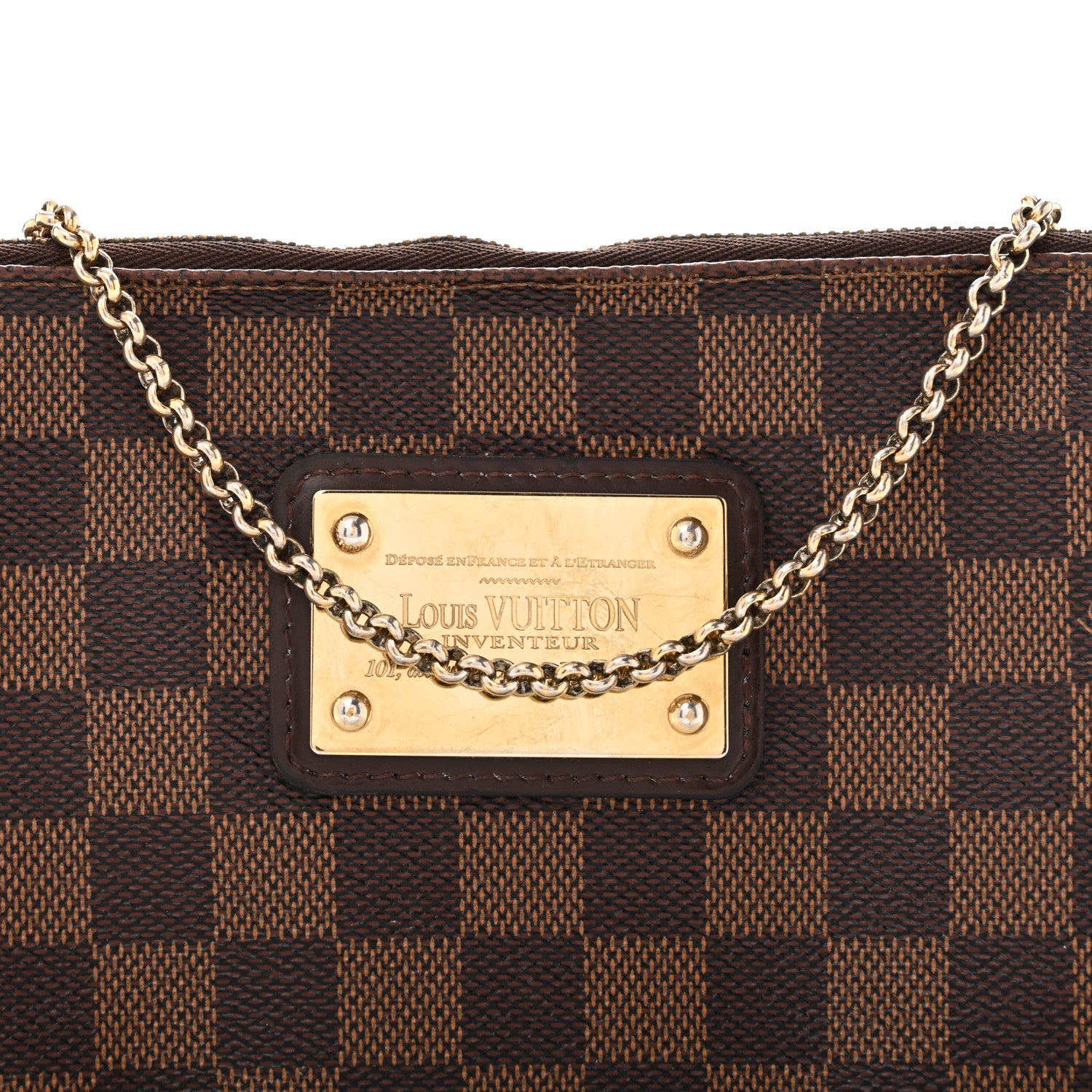 Louis Vuitton Damier Ebene Eva Clutch 7 of 11