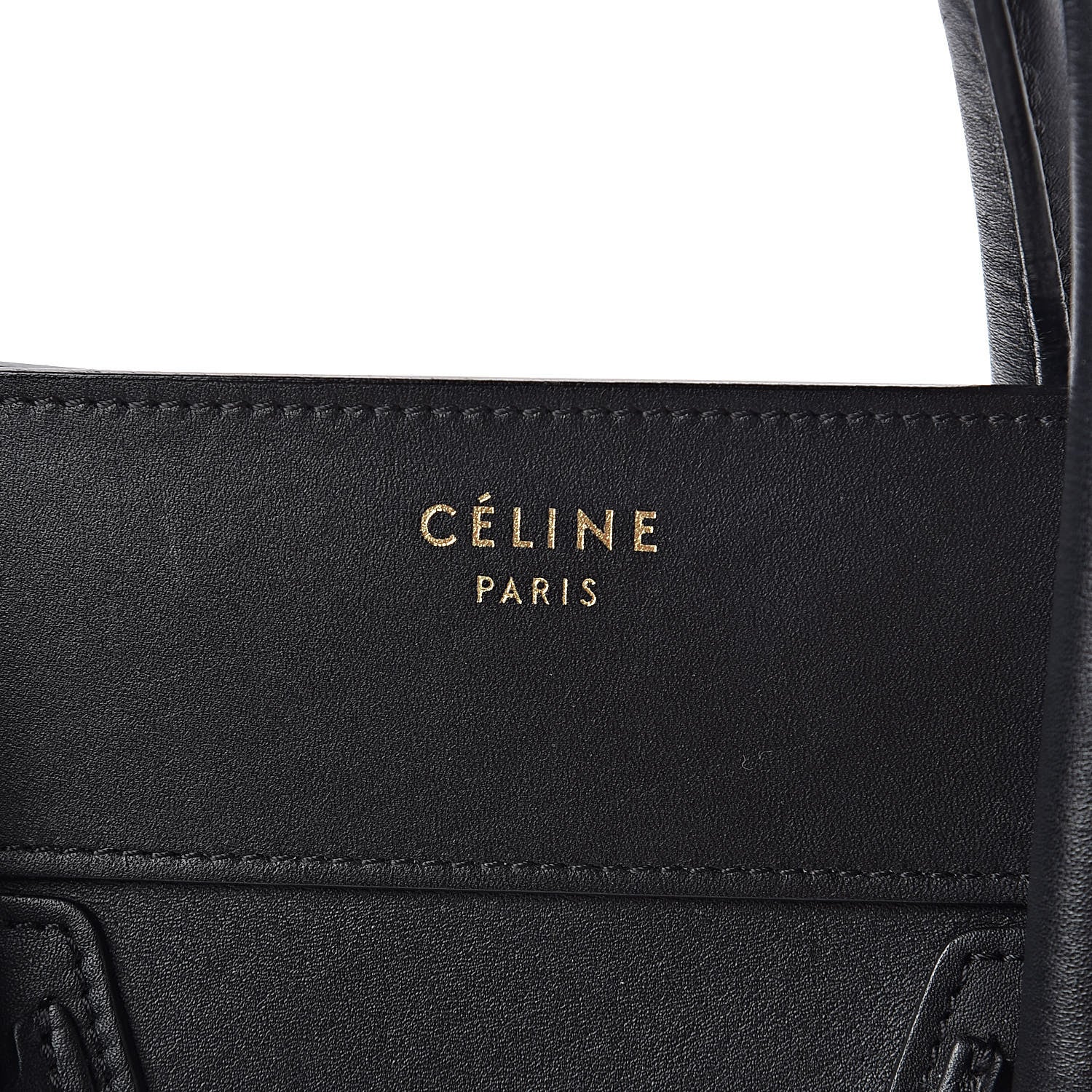 Celine Smooth Calfskin Mini Luggage Black 5 of 12