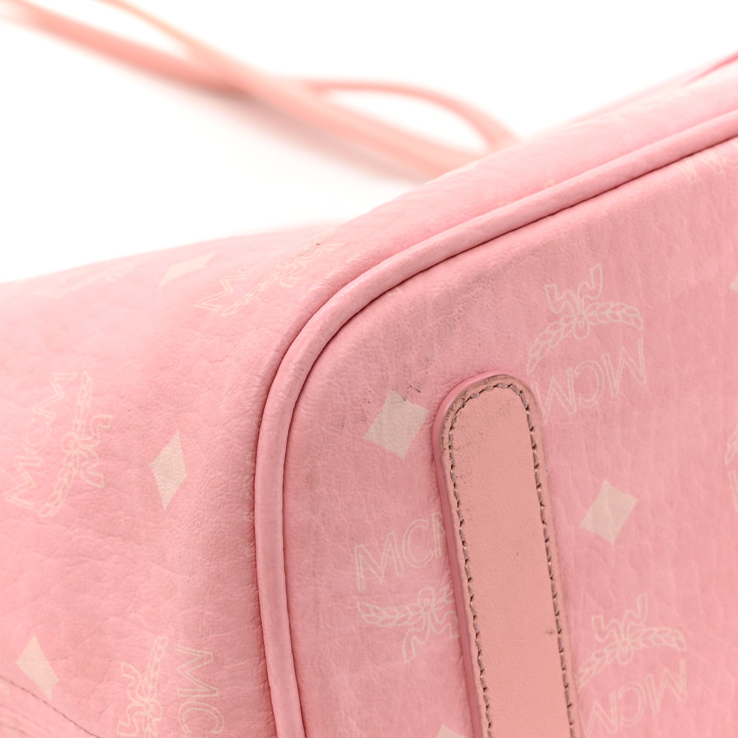 MCM Visetos Medium Liz Reversible Shopper Tote Pink 24 of 29