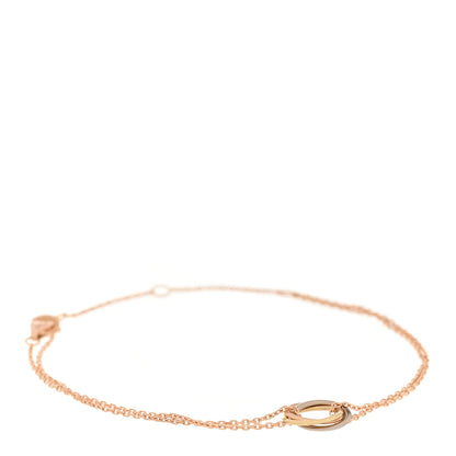 Cartier 18K Pink Yellow White Gold Trinity Bracelet 1 of 4