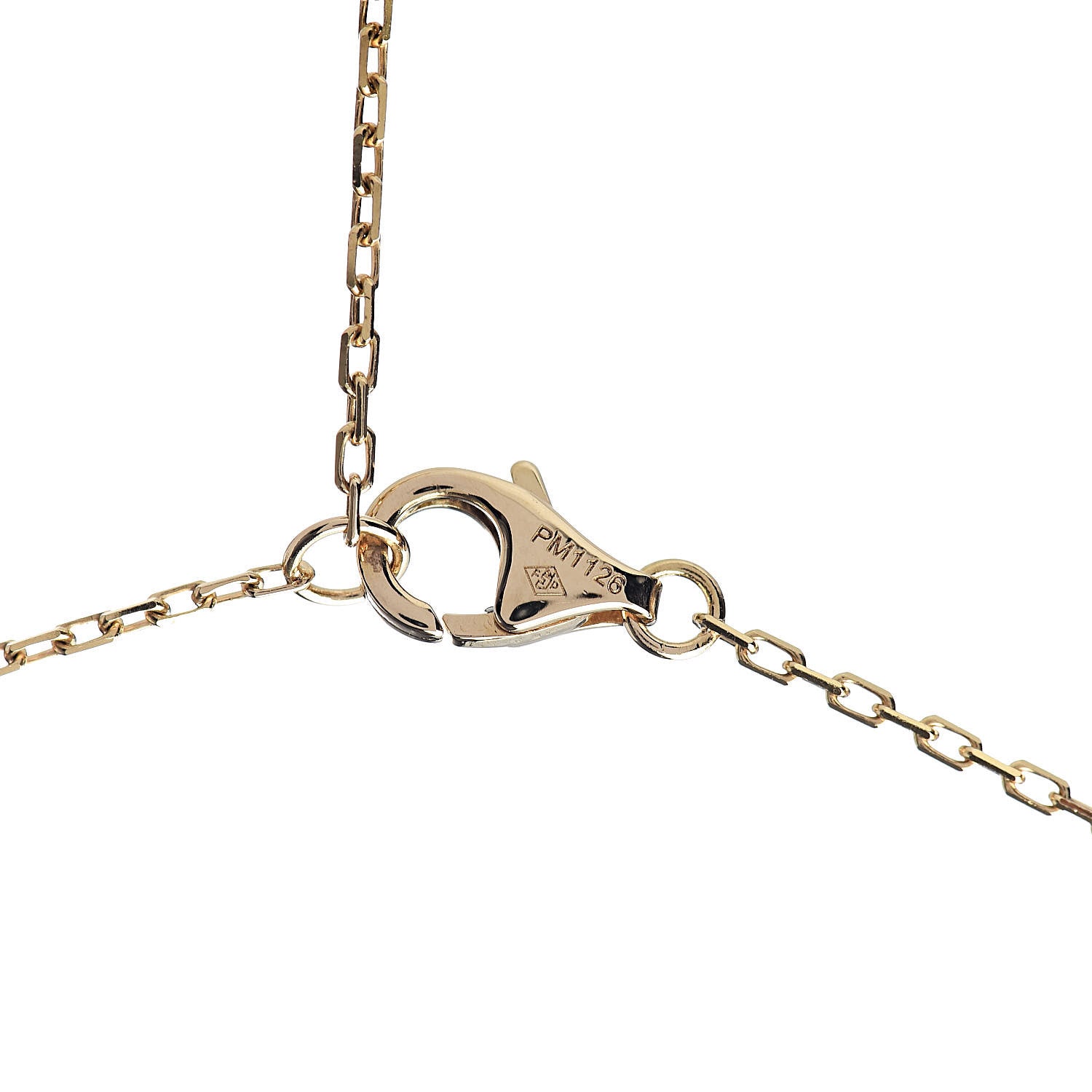 Cartier 18K Yellow Gold Citrine C De Pendant Necklace 6 of 6