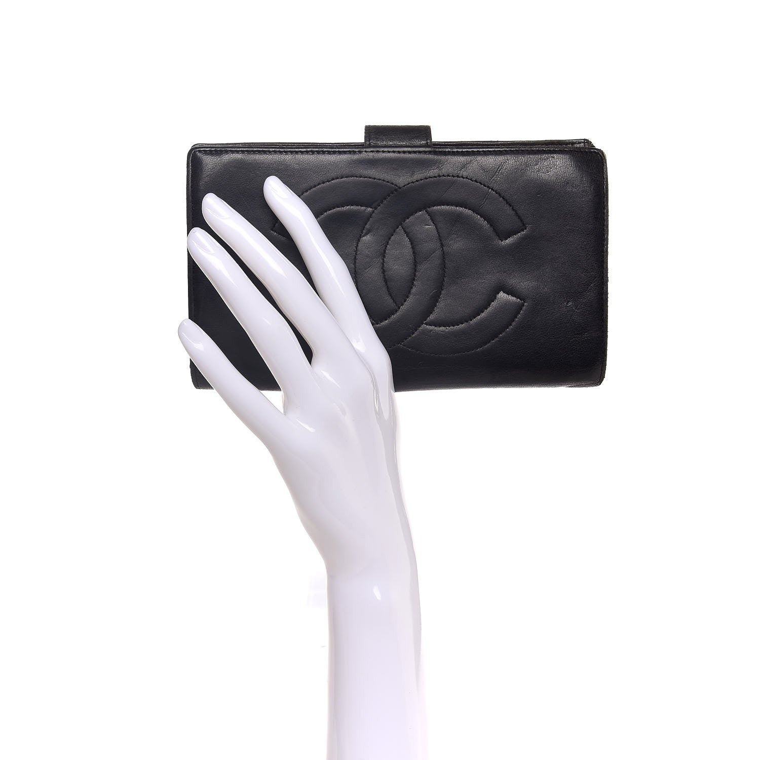 Chanel Lambskin Timeless CC Wallet Black 2 of 9