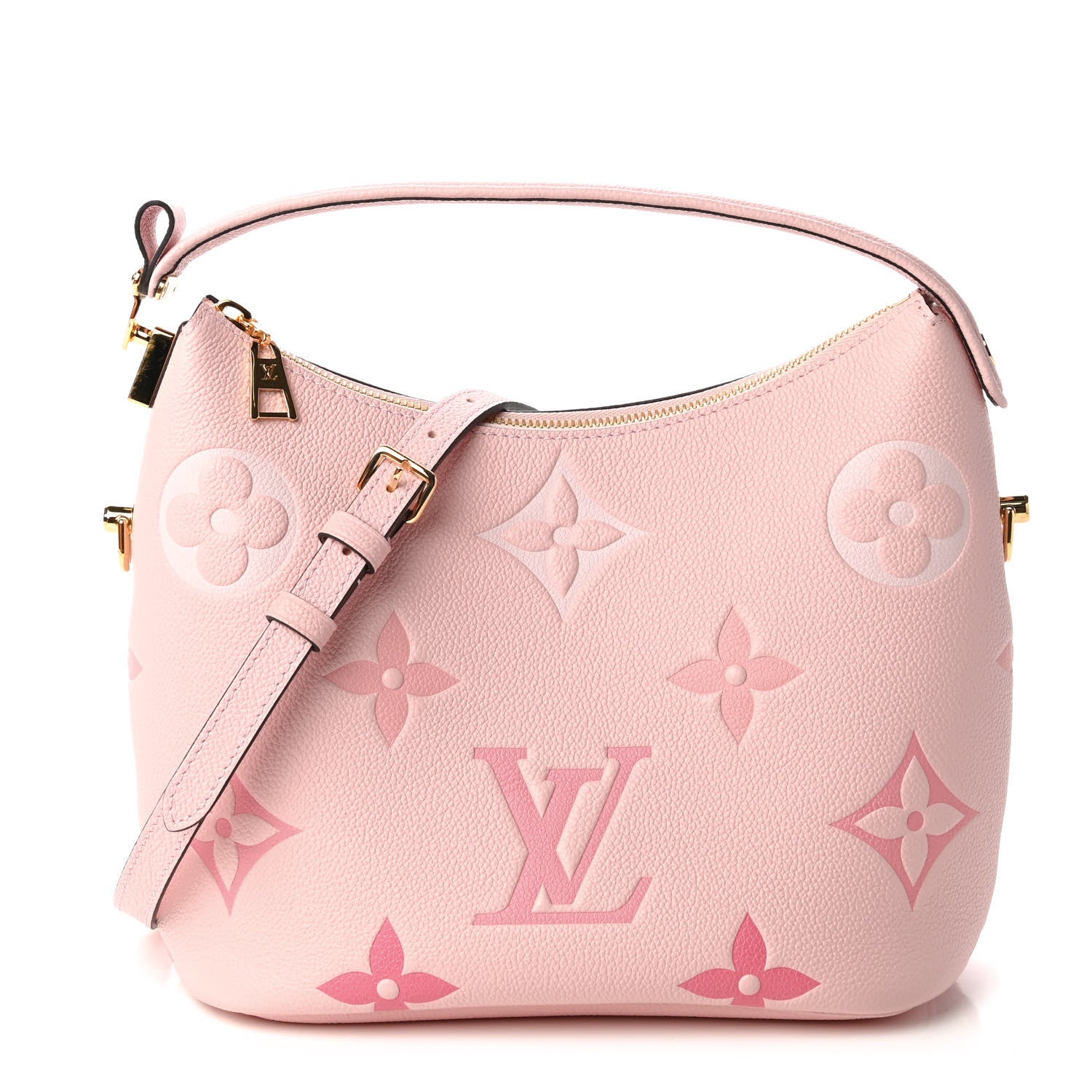 Louis Vuitton Empreinte Monogram Giant By The Pool Marshmallow Hobo PM Bouton De Rose 1 of 11