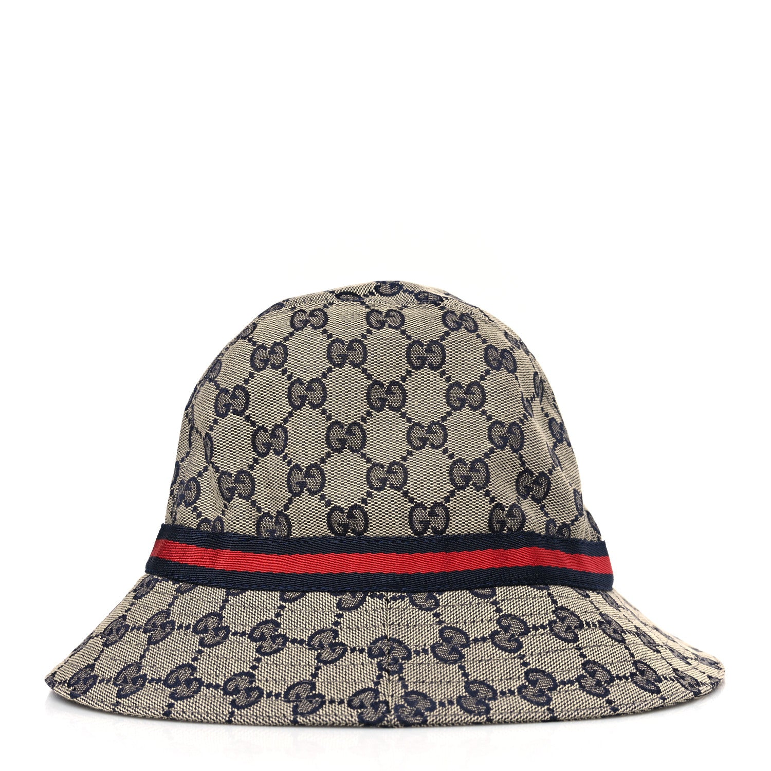 Gucci GG Monogram Web Bucket Hat L Beige Blue 4 of 8