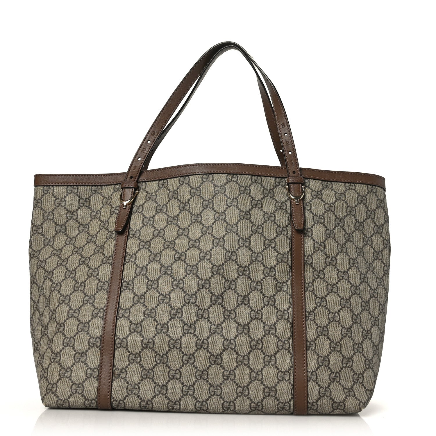 Gucci GG Supreme Monogram Medium Nice Tote Brown 1 of 9