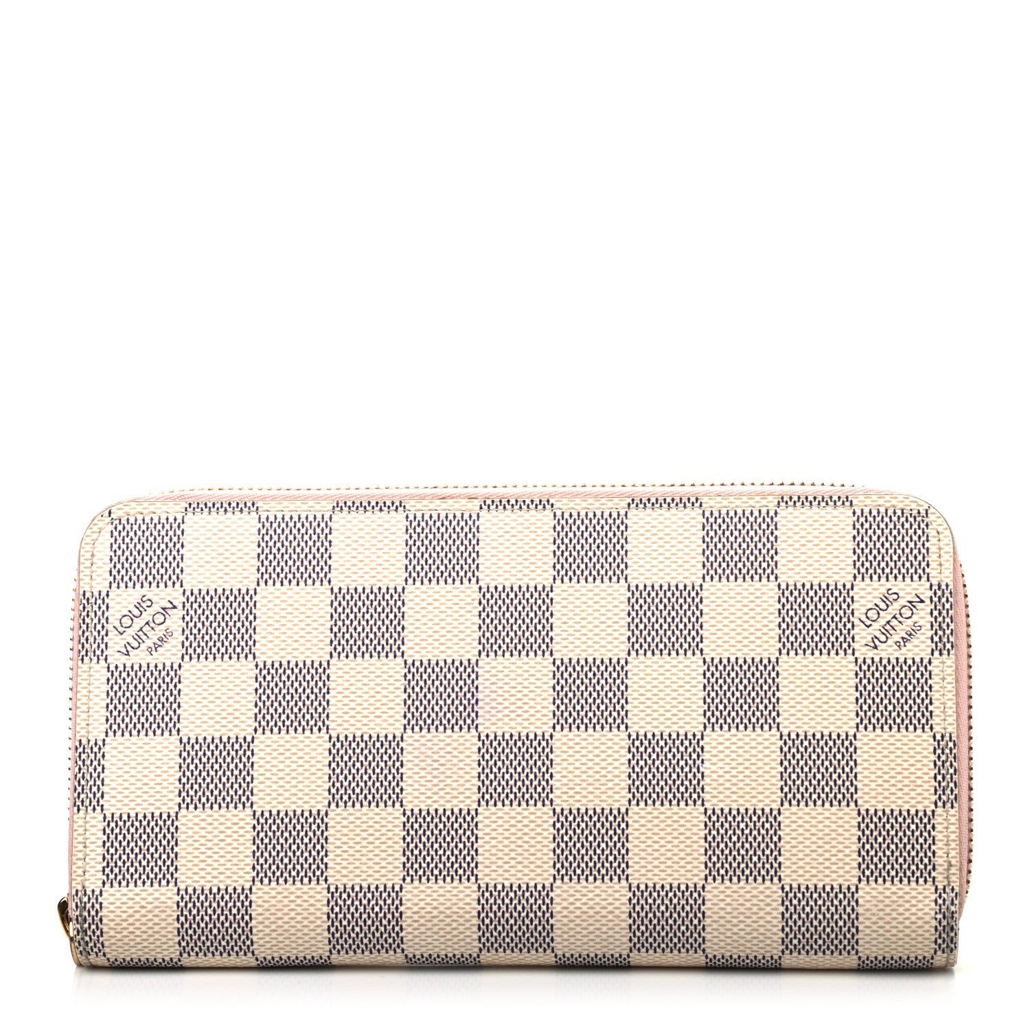 Louis Vuitton Damier Azur Zippy Wallet Rose Ballerine 1 of 8