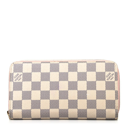 Louis Vuitton Damier Azur Zippy Wallet Rose Ballerine 1 of 8