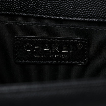 Chanel Caviar Quilted Medium Boy Flap Black 6 of 11