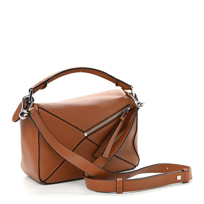 Loewe Calfskin Small Puzzle Bag Tan 3 of 11