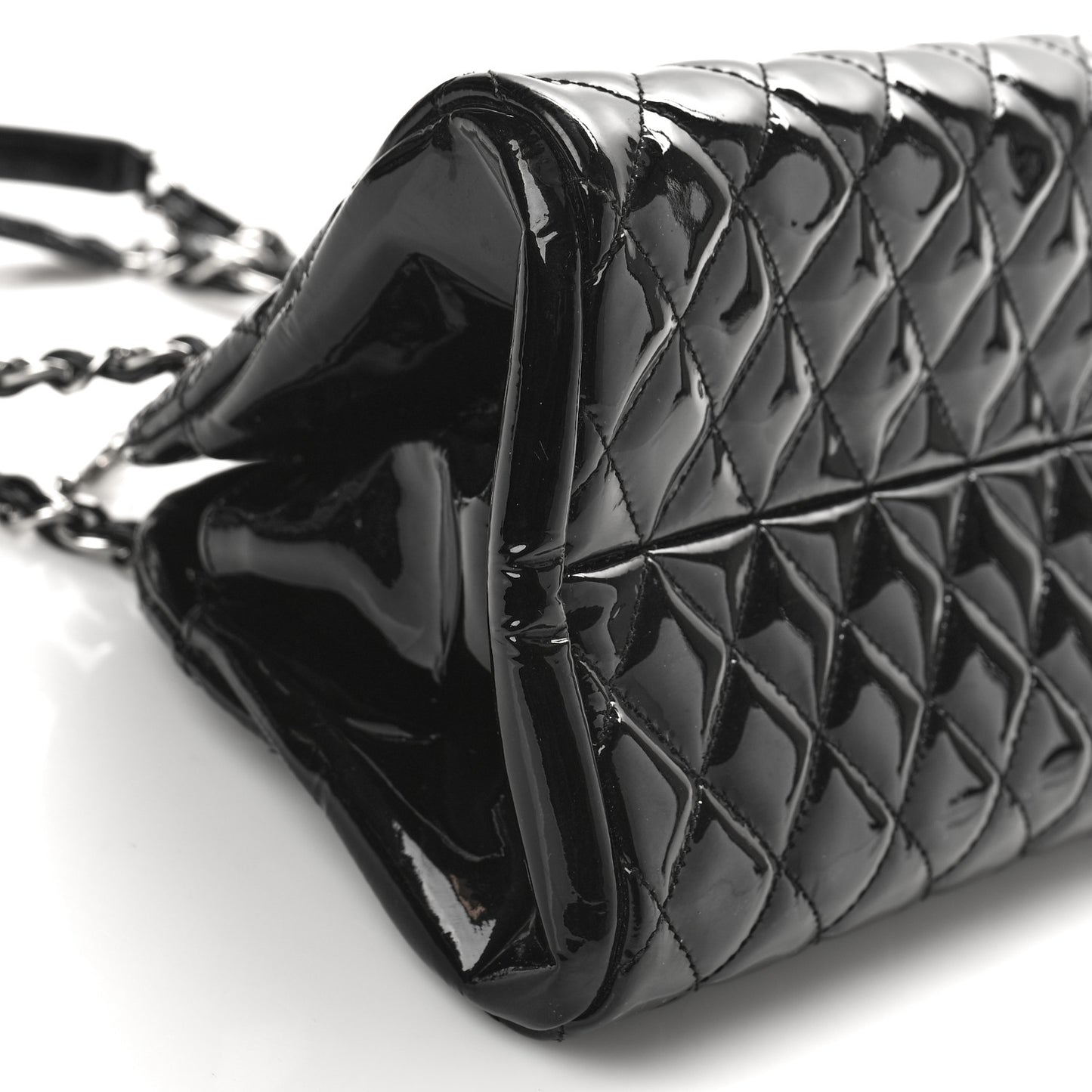Patent Quilted Medium Just Mademoiselle Black