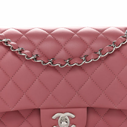 Chanel Lambskin Quilted Medium Double Flap Pink 8 of 12