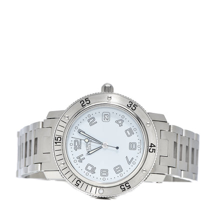 Hermes Stainless Steel 38mm Clipper Quartz Watch 3 of 7