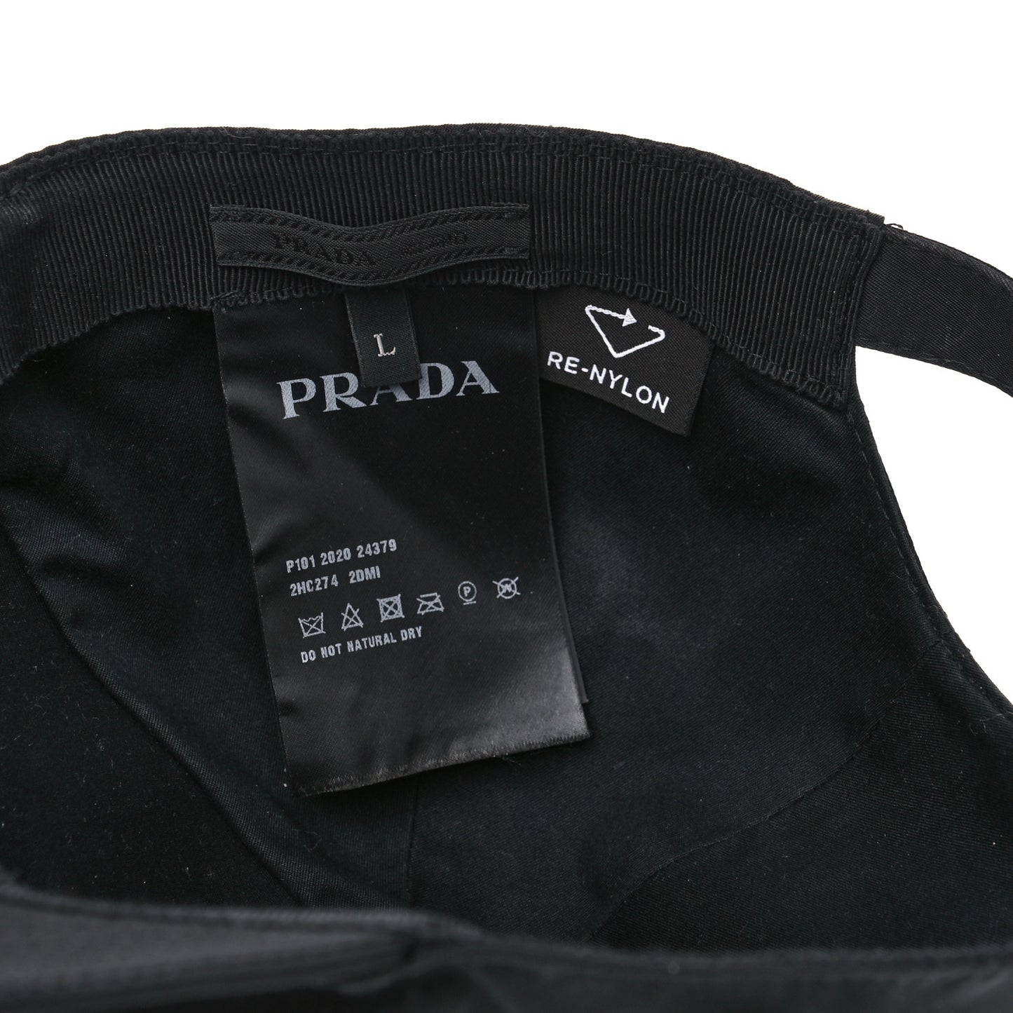 Re-Nylon Mens Baseball Cap L Black