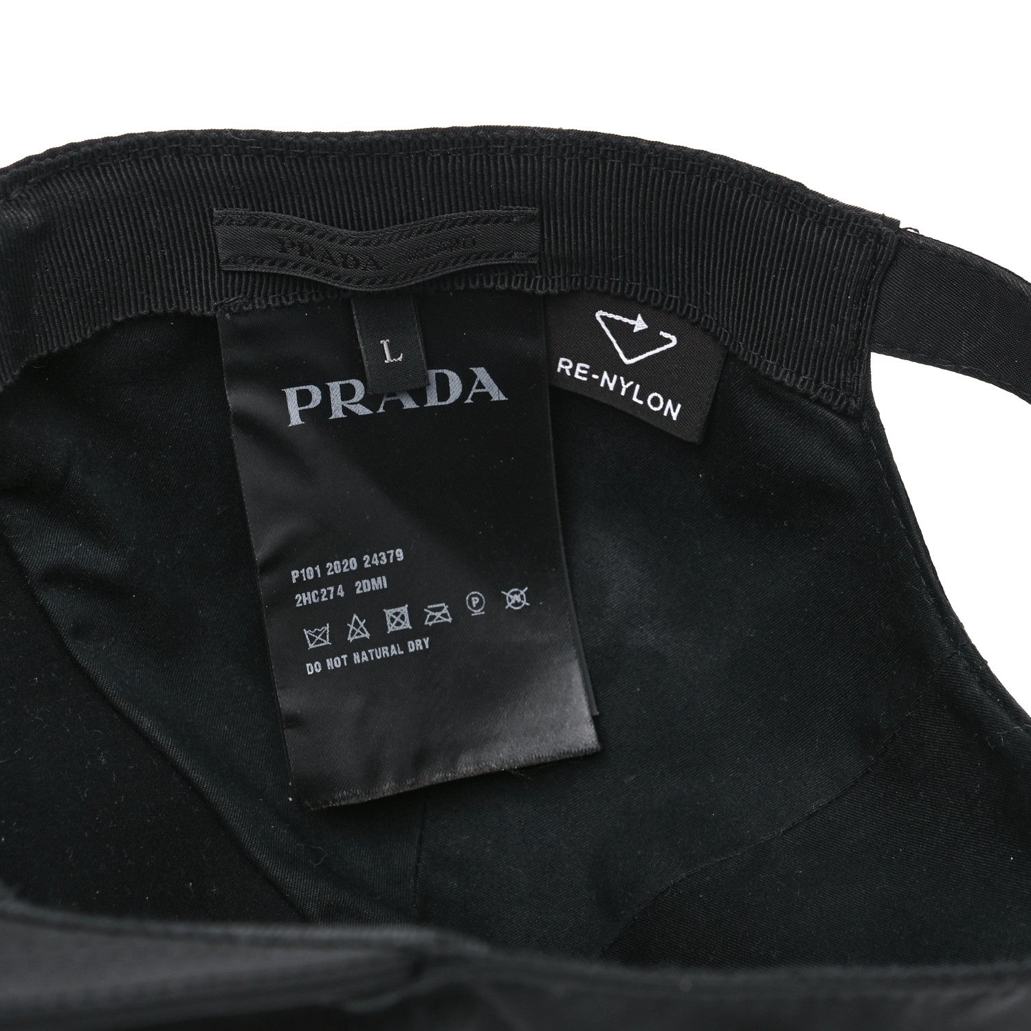 Prada Re-Nylon Mens Baseball Cap L Black 6 of 6