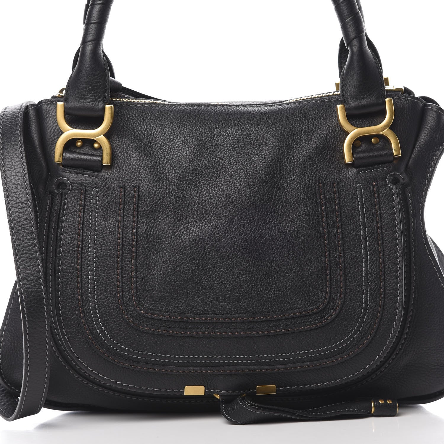 Chloe Calfskin Medium Marcie Satchel Black 8 of 11