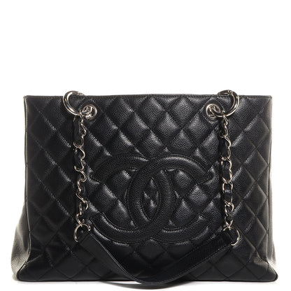 Chanel Caviar Grand Shopping Tote GST Black 1 of 8