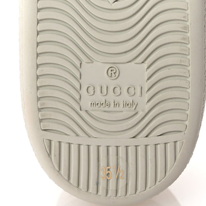 Gucci Calfskin Womens Velvet Bow Ace Sneakers 35.5 White 8 of 11