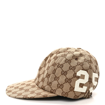 Gucci Monogram Patch Logo Soft Baseball Hat L Beige Cocoa 4 of 10