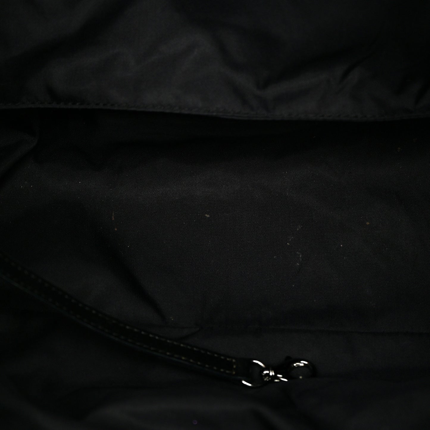 Nylon Travel Convertible Tote Black