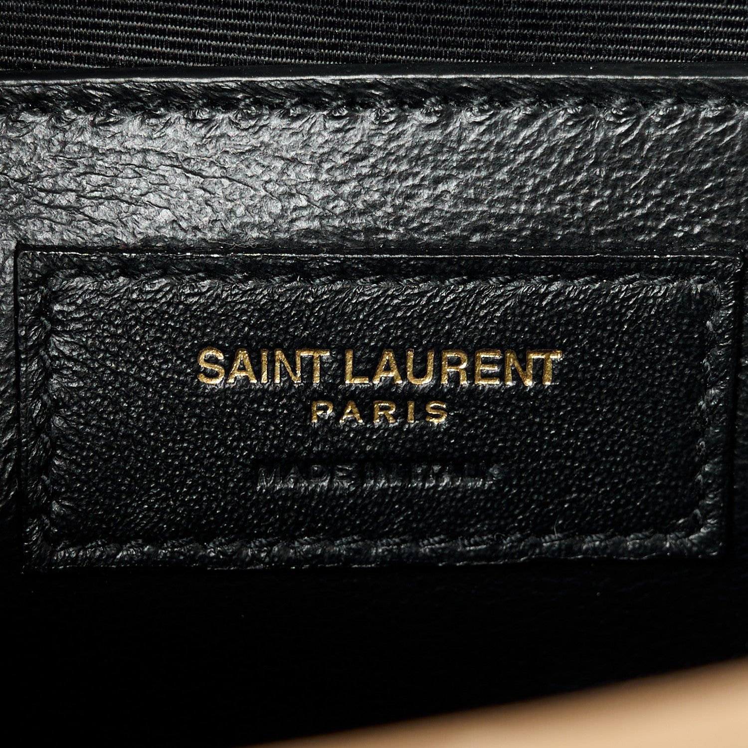 Saint Laurent Grain De Poudre Textured Mixed Matelasse Medium Triquilt Monogram Satchel Dark Latte 6 of 12