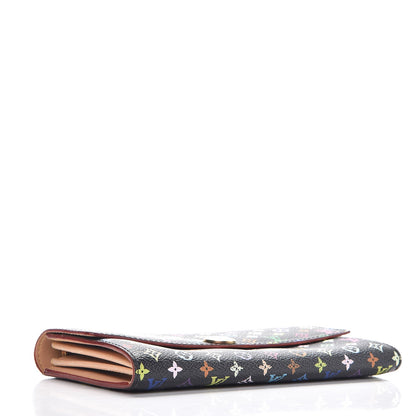 Louis Vuitton Monogram Multicolor Sarah Wallet Black 4 of 8