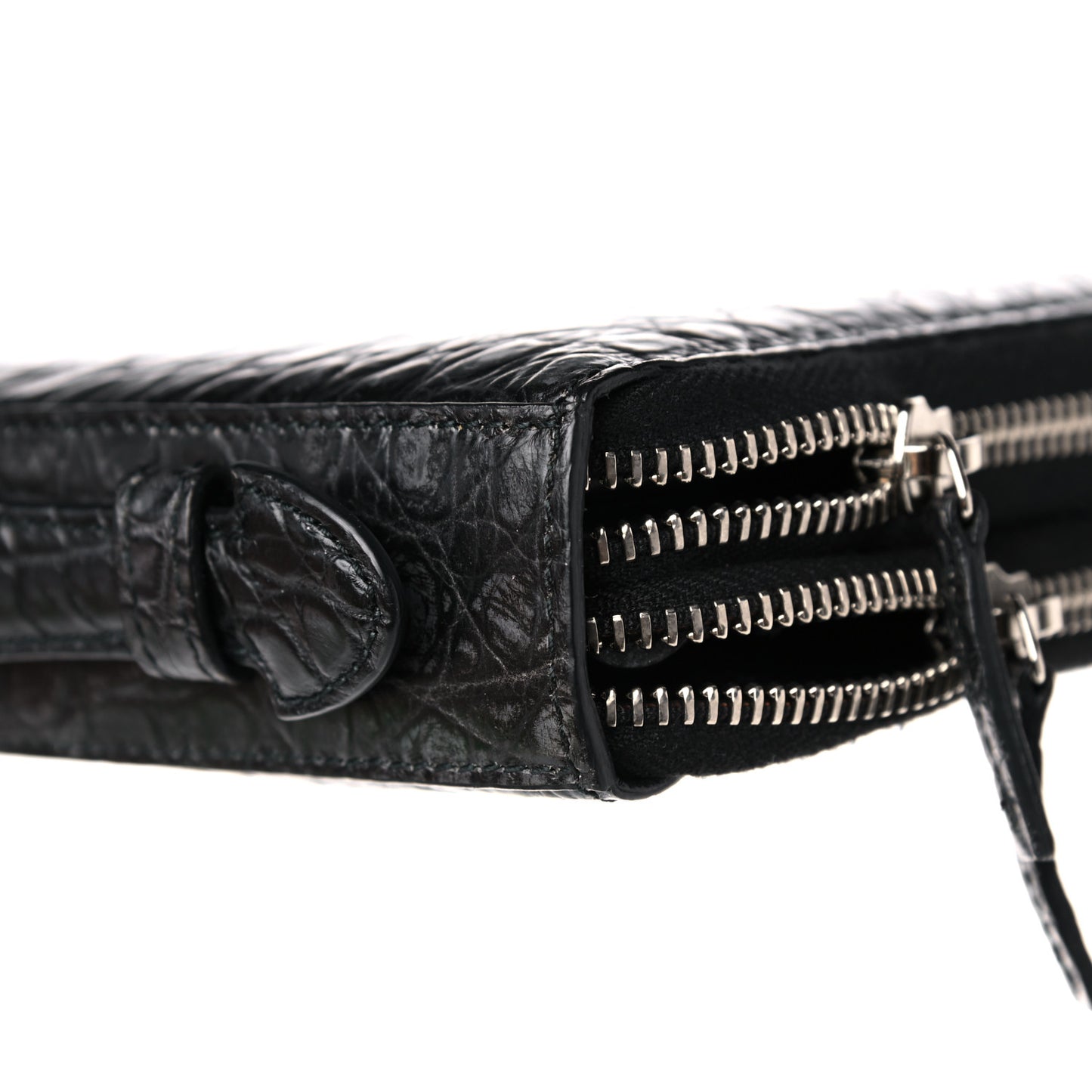 Crocodile Travel Document Case Black
