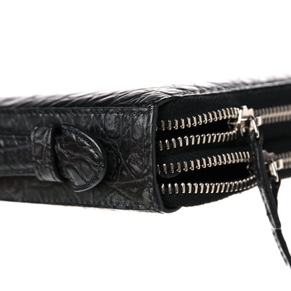 Gucci Crocodile Travel Document Case Black 10 of 14