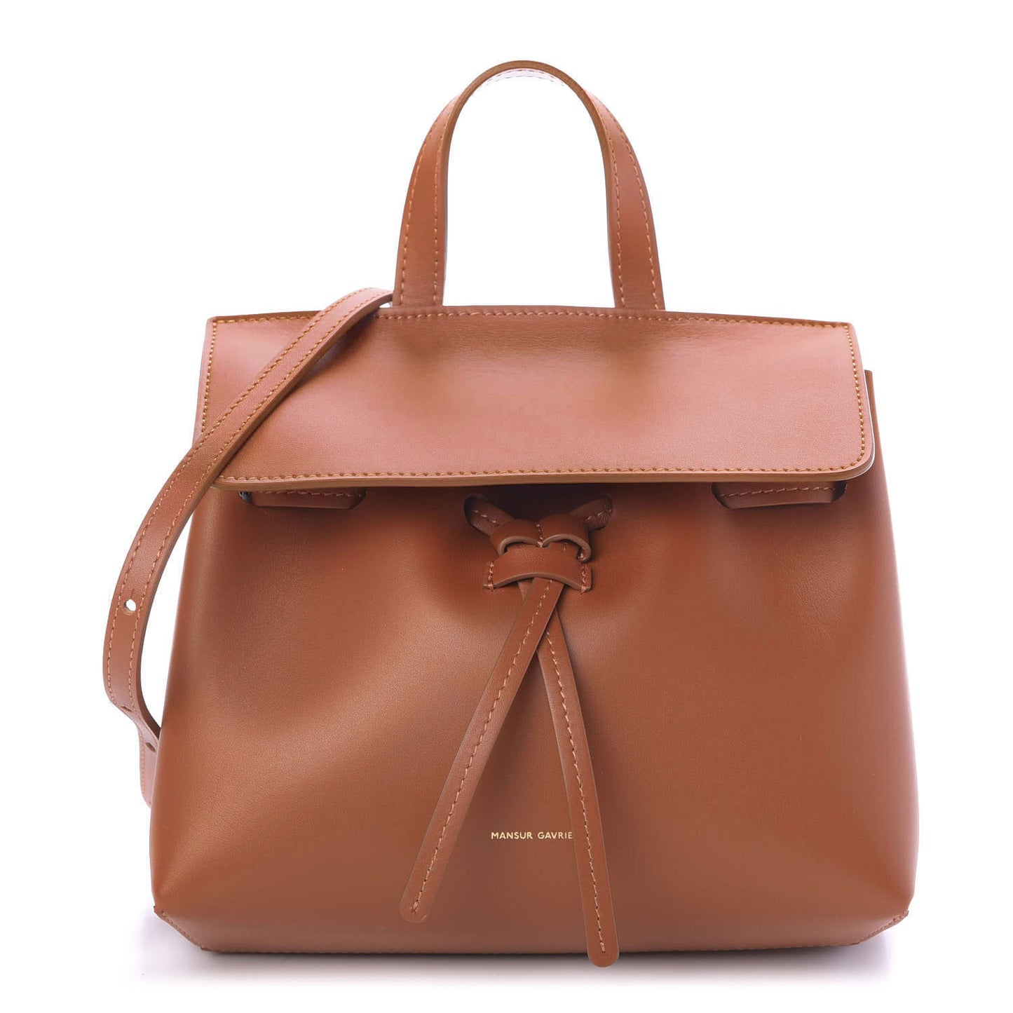 Calfskin Mini Lady Bag Ginger