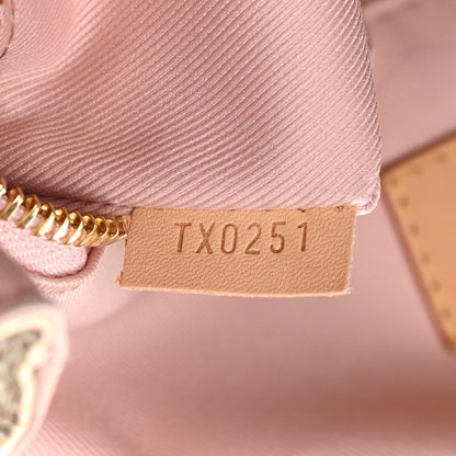 Louis Vuitton Damier Azur Graceful MM Rose Ballerine 7 of 11