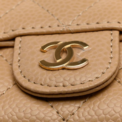 Chanel Caviar Quilted Card Holder Wallet Beige 9 of 10