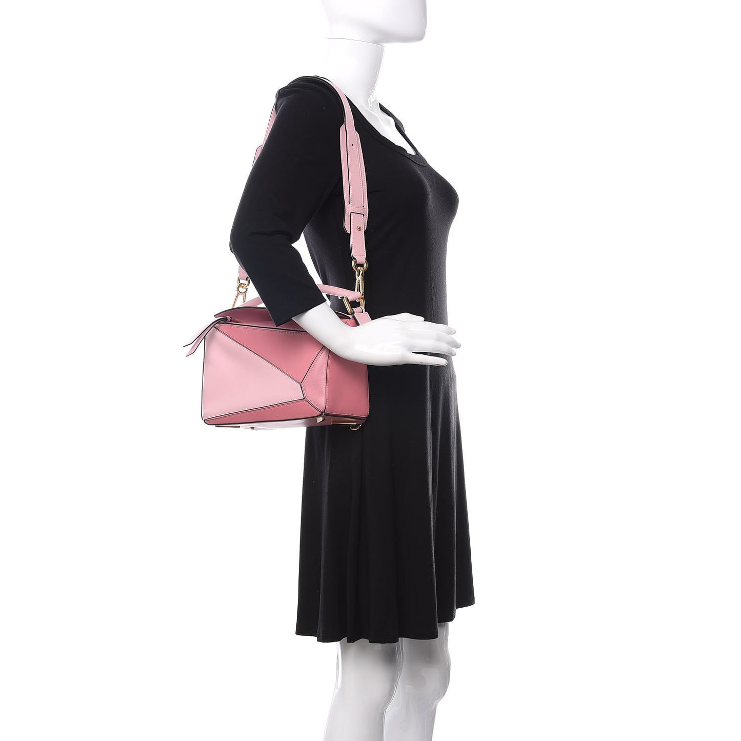 Calfskin Small Puzzle Bag Soft Pink