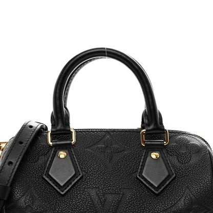 Louis Vuitton Empreinte Monogram Giant Speedy Bandouliere 20 Black 5 of 9