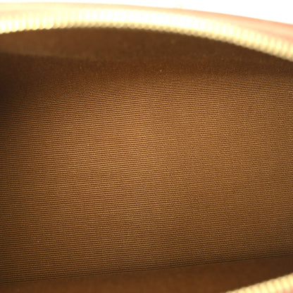 Celine Triomphe Canvas Lambskin Clutch On Chain Tan 4 of 10