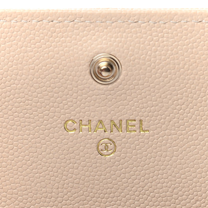 Chanel Caviar Pearl Quilted Coco Candy Wallet Beige 7 of 8