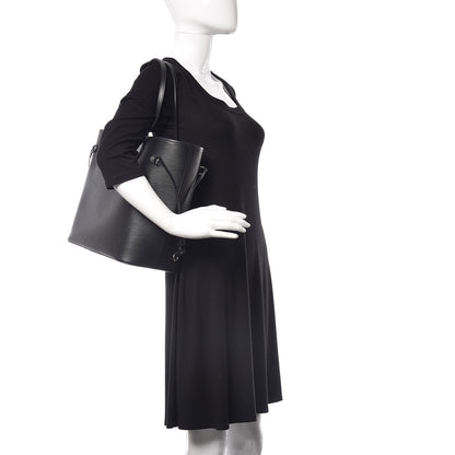 Louis Vuitton Epi Neverfull MM Black 2 of 11