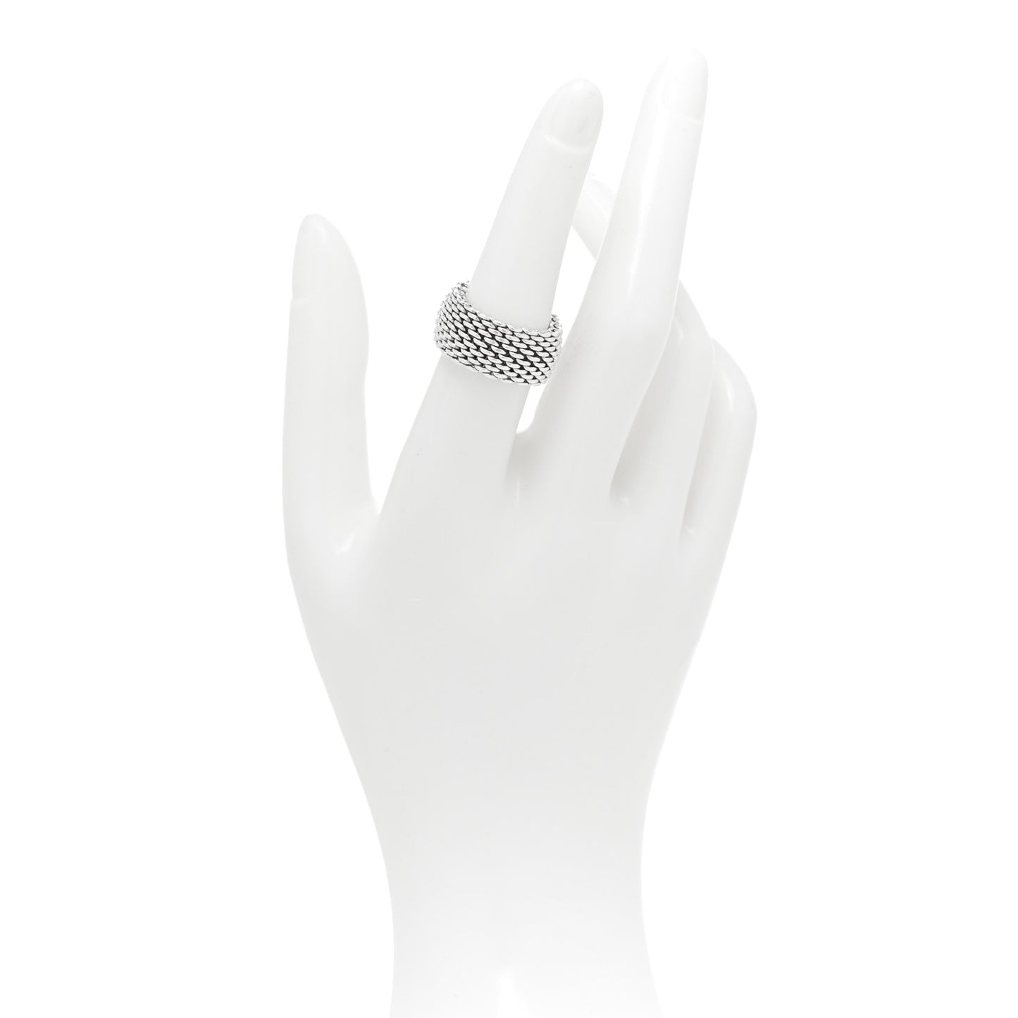 Sterling Silver Somerset Mesh Ring 53 6.25