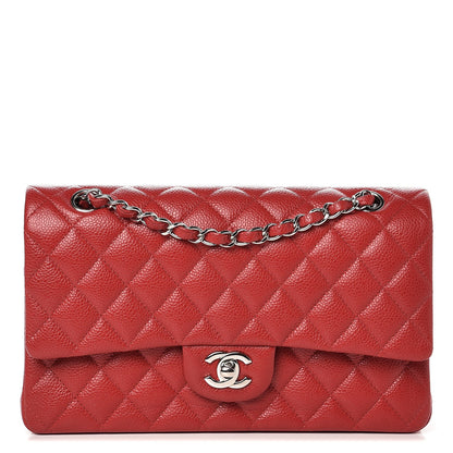 Chanel Caviar Quilted Medium Double Flap Red 1 of 13