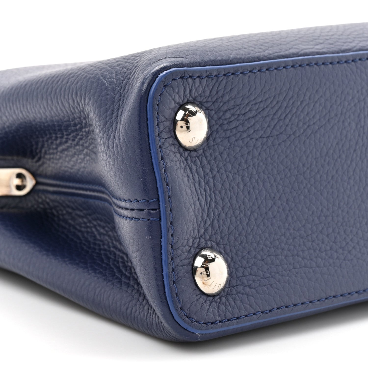 Louis Vuitton Taurillon Snakeskin Capucines BB Dark Blue 10 of 10