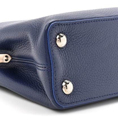 Louis Vuitton Taurillon Snakeskin Capucines BB Dark Blue 10 of 10