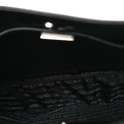 Prada Spazzolato Cleo Shoulder Bag Black 5 of 10