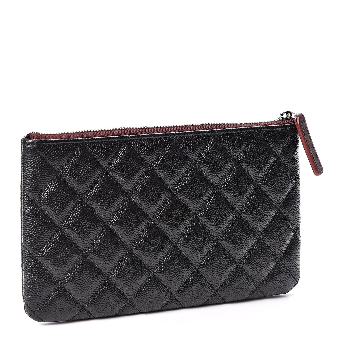 Caviar Quilted Small Pouch Black