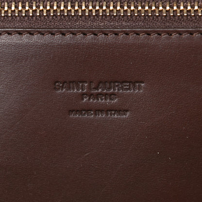 Saint Laurent Raffia Calfskin Medium Panier Tote 6 of 10