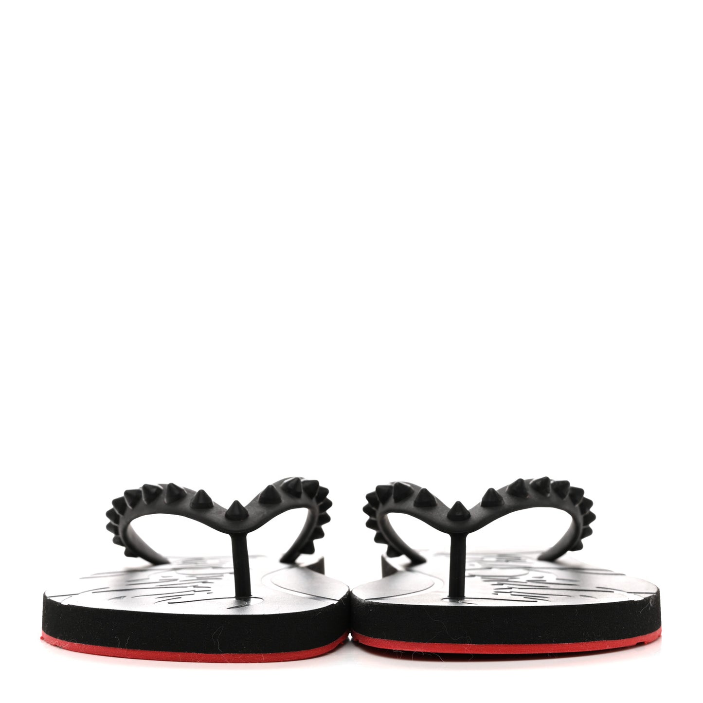 Rubber Spike Loubi Donna Flip Flop 35 Black