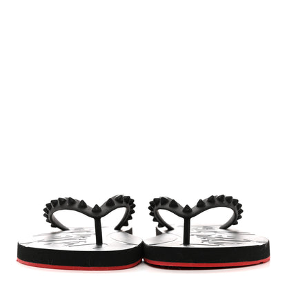 Christian Louboutin Rubber Spike Loubi Donna Flip Flop 35 Black 3 of 9