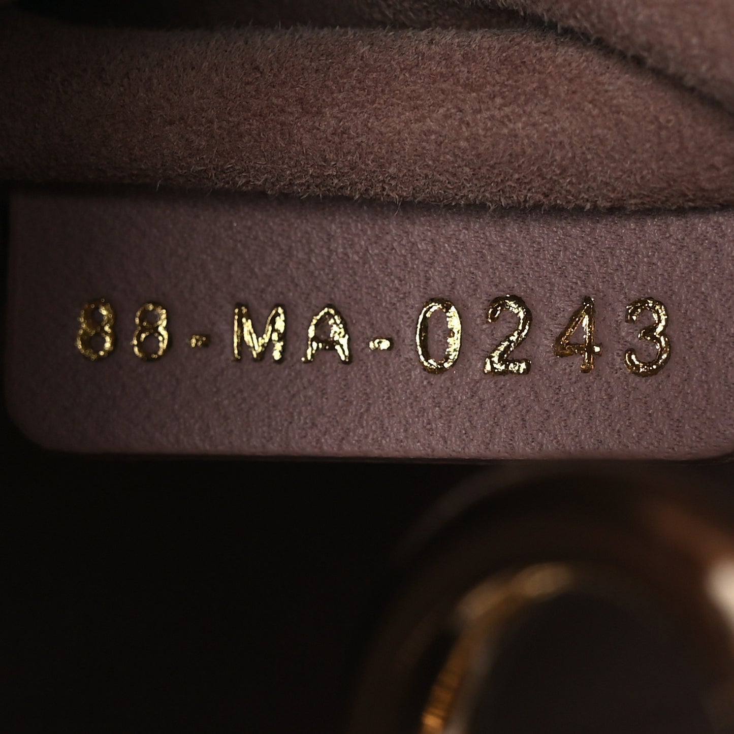 Lambskin Cannage Mini Lady Dior Fard