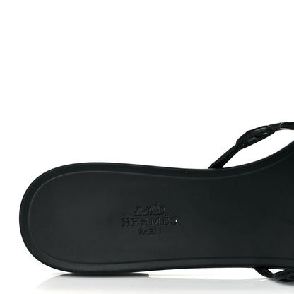 Hermes Rubber Chaine d'Ancre Rivage Sandals 41 Black 7 of 7