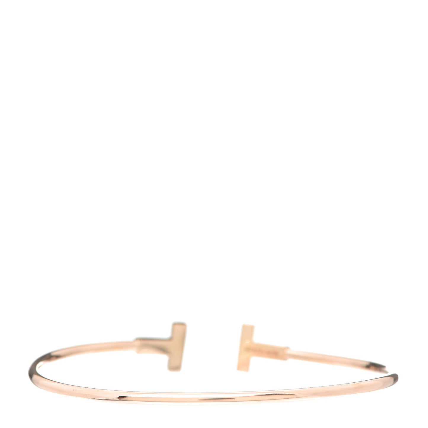 18K Rose Gold T Wire Bracelet