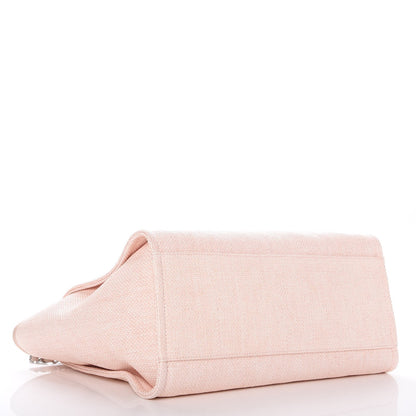 Chanel Canvas Large Deauville Tote Pink 4 of 9